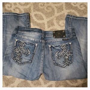 Miss Me capris jeans 31 cross